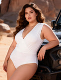 Sexy Swim Egypt Cloth Deep V Neck Sleeveless Open Crotch Bodysuit
