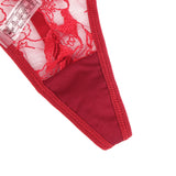 White Sexy Halter Neck Embroidery Floral Lace Lingerie Egypt Set With Garters