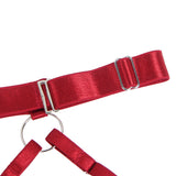 White Sexy Halter Neck Embroidery Floral Lace Lingerie Egypt Set With Garters