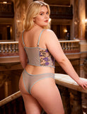 Butterfly Pattern Embroidery Mesh Lingerie Set Egypt With Underwire