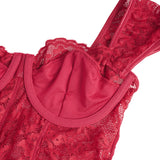 Lace Square-neck Short-sleeve Open-crotch Jumpsuit Egypt