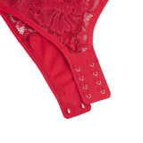 Lace V-neck Long Sleeves Crotchless Bodysuit Egypt