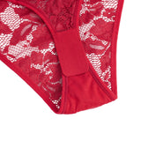 Lace V-neck Long Sleeves Crotchless Bodysuit Egypt