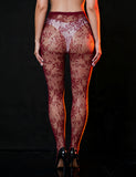 Sexy Vine Flower Fishnet Pantyhose