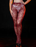 Sexy Vine Flower Fishnet Pantyhose