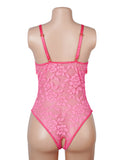 Sexy Lace Tassel Halter Neck Cutout Bodysuit