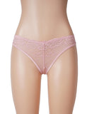 Lace Sexy Cross Straps Women Crotchless Panty