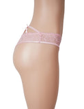 Lace Sexy Cross Straps Women Crotchless Panty