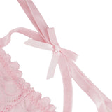 Lace Sexy Cross Straps Women Crotchless Panty