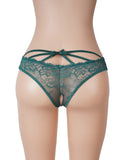 Lace Sexy Cross Straps Women Crotchless Panty