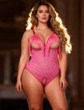 Sexy Lace Tassel Halter Neck Cutout Bodysuit