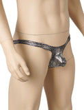 Green & Black & Leopard  & White & Tiger Snakeskin Pattern Sexy Men's Thong