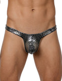 Green & Black & Leopard  & White & Tiger Snakeskin Pattern Sexy Men's Thong