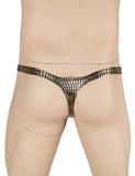 Green & Black & Leopard  & White & Tiger Snakeskin Pattern Sexy Men's Thong