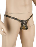 Green & Black & Leopard  & White & Tiger Snakeskin Pattern Sexy Men's Thong