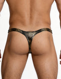 Green & Black & Leopard  & White & Tiger Snakeskin Pattern Sexy Men's Thong
