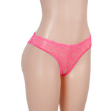 Lace Sexy Cross Straps Women Crotchless Panty