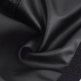 Black Sexy Men PU Leather Mesh Jockstrap