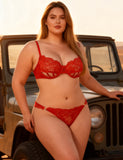 Red Sexy Lace Lingerie Set