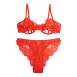 Red Sexy Lace Lingerie Set