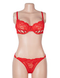 Red Sexy Lace Lingerie Set