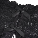 Sexy Lace Pearl Open Crotch Women Panty