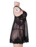 Sexy Lace Mesh U Shape Backless Babydoll Lingerie