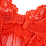 Sexy Lace Mesh U Shape Backless Babydoll Lingerie
