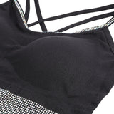 Black Sexy Slim Fit Short Camisole With Rhinestone Double Spaghetti Straps