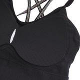 Black Sexy Slim Fit Short Camisole With Rhinestone Double Spaghetti Straps