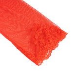 Sexy Long Sleeves Eyelash Lace Mesh Robe