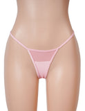 V Neck Pink Lace Stitching Strap with Flower Babydoll