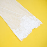 Sexy Long Sleeves Eyelash Lace Mesh Robe