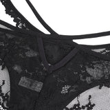 Sexy Purple Lace Criss Cross Strap Women Panty