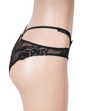 Sexy Purple Lace Criss Cross Strap Women Panty