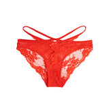 Sexy Purple Lace Criss Cross Strap Women Panty