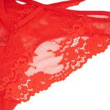 Sexy Purple Lace Criss Cross Strap Women Panty