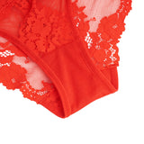 Sexy Purple Lace Criss Cross Strap Women Panty