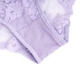 Sexy Purple Lace Criss Cross Strap Women Panty