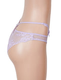 Sexy Purple Lace Criss Cross Strap Women Panty