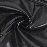 Faux Leather Men Sexy Thong With Double Adjustable Straps