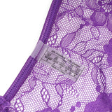 Lace Sexy V Neck Halter Backless Open Crotch Teddy Lingerie