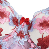 Women Sexy V-Neck Ombre Mesh Lace Lingerie