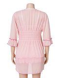 Women Sexy Short Robe and Lingerie Slip Dress Two Pieces Set