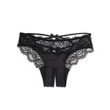 Low Rise Crotchless Criss Cross Tie Women Panty