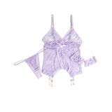 Sexy Mesh Lace Up Garter Lingerie