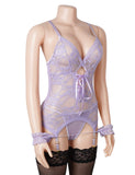 Sexy Mesh Lace Up Garter Lingerie
