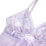 Sexy Mesh Lace Up Garter Lingerie