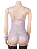 Sexy Mesh Lace Up Garter Lingerie