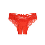 Low Rise Crotchless Criss Cross Tie Women Panty